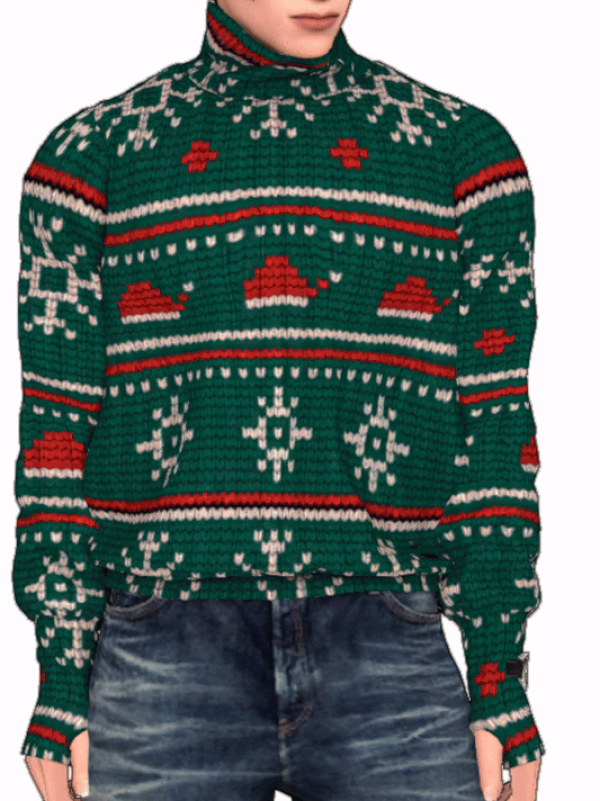 Mix UGLY CHRISTMAS SWEATER RECOLOR by simsfinds - The Sims 4 Custom Content
