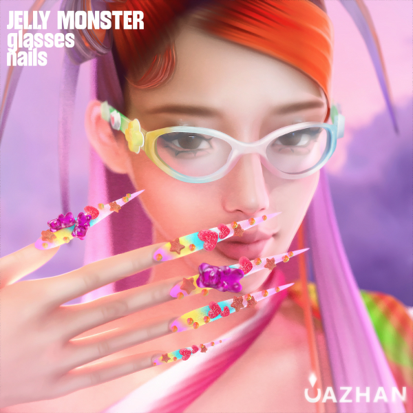 Alpha [JELLY MONSTER] by simsfinds - The Sims 4 custom content