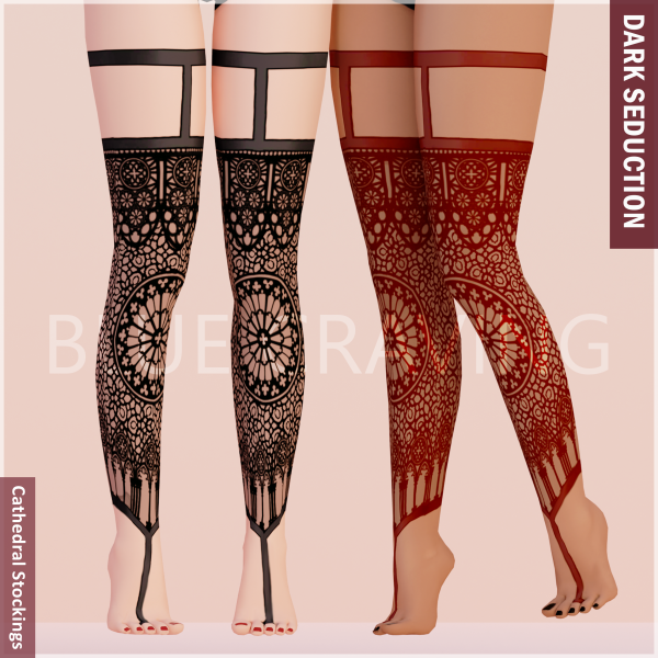 Maxis Match Blue Craving Cathedral Stockings by bluecraving - The Sims 4 Custom Content