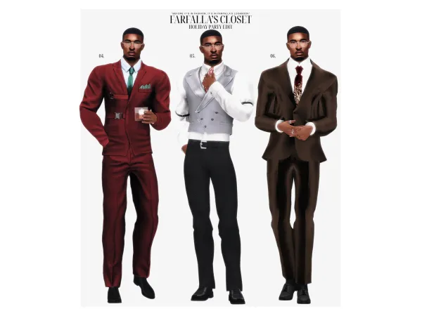 u201cHOLIDAY PARTY | MALE EDITu201d ™ by farfallasims