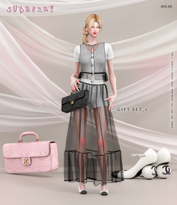 Alpha [SUNBERRY]2569_GIFT SET 2 by simsfinds - The Sims 4 Custom Content