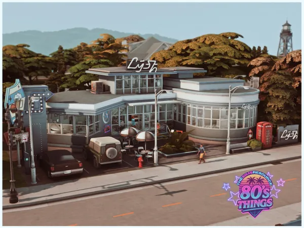 Maxis Match MM Vintage DIner by thesimsresource - The Sims 4 Custom Content