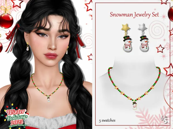 Snowman Jewelry Set for woman