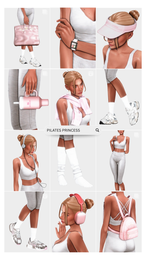 Maxis Match PILATES PRINCESS by simsfinds - The Sims 4 Custom Content