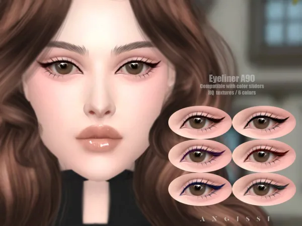 Mix Eyeliner A90 by thesimsresource - The Sims 4 Custom Content