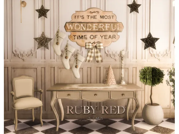 Alpha Christmas Set 2020 by RubyRed1023 - The Sims 4 Custom Content