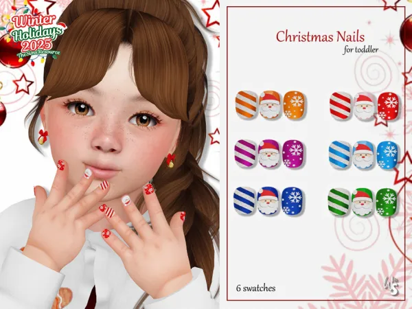 Christmas Nails for toddler