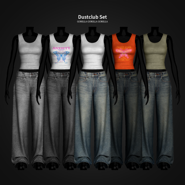 Alpha Dustclub Set by simsfinds - The Sims 4 Custom Content