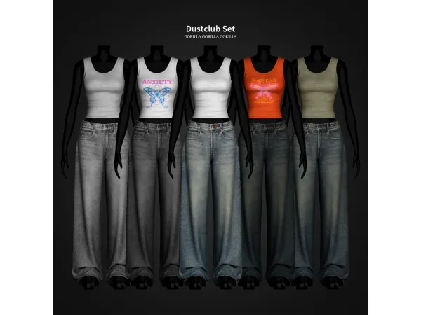 Alpha Dustclub Set by gorillax3 - The Sims 4 Custom Content