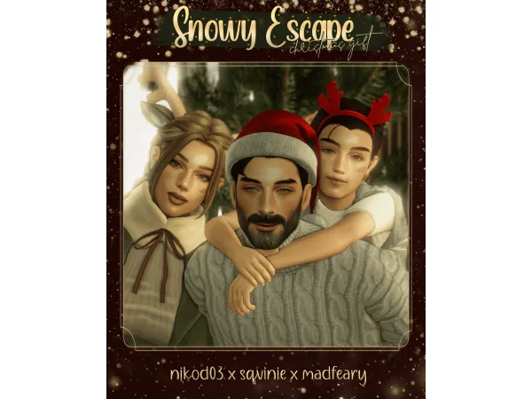 Mix ua4b0nikod03 x sqvinie u0445 madfearyua4b1 snowy escape u2746christmas giftu2746 - The Sims 4 Custom Content
