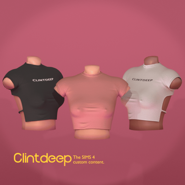 Alpha Clintdeep Salena Crop Top by clintdeep - The Sims 4 Custom Content