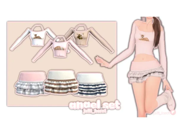 Maxis Match angel set by simsfinds - The Sims 4 Custom Content