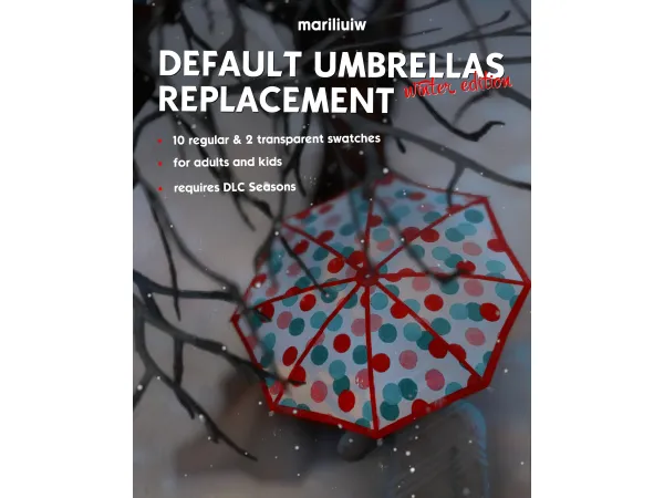 DEFAULT umbrellas replacement | winter edition by mariliuiw