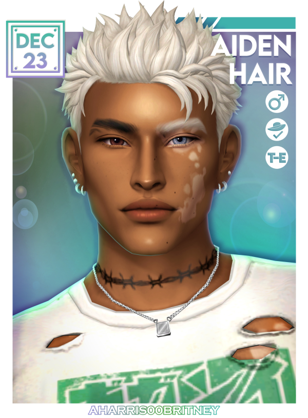 Maxis Match Aiden Hair by simsfinds - The Sims 4 Custom Content