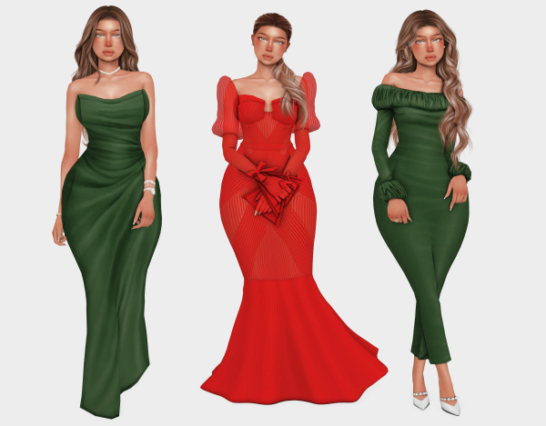 Maxis Match christmas gala sims 4 lookbooks by simsfinds - The Sims 4 Custom Content