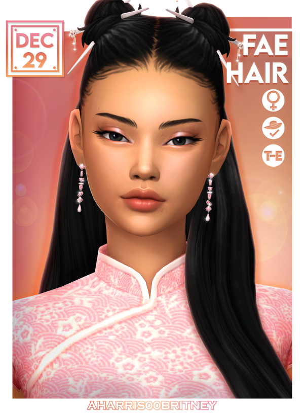 Maxis Match Fae Hair by simsfinds - The Sims 4 Custom Content