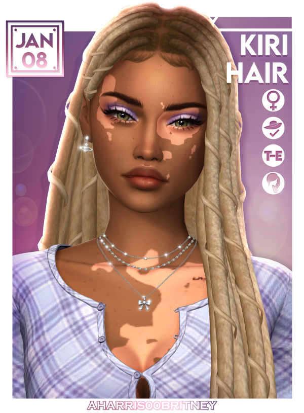 Maxis Match Kiri Hair by simsfinds - The Sims 4 Custom Content