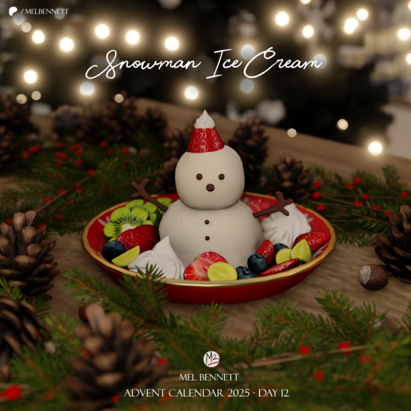 Mix Advent Calendar 2025 Day 11 Snowman Ice Cream by melbennett - The Sims 4 Custom Content