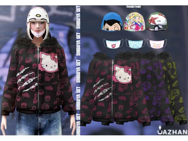 Alpha [SHIBUYA SET] by simsfinds - The Sims 4 custom content