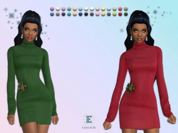 Mix ErinAOK Womens Dress 121325 - The Sims 4 Custom Content