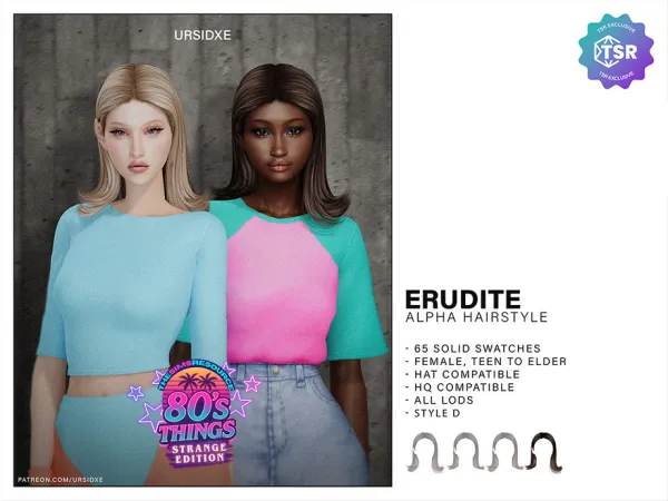 Alpha EURDITE (Hairstyle) Style D by thesimsresource - The Sims 4 Custom Content