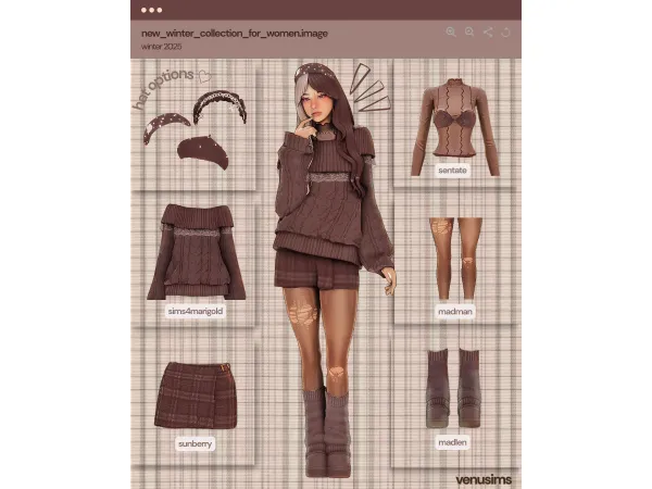 Alpha winter lookbook 10 by venvsims - The Sims 4 Custom Content