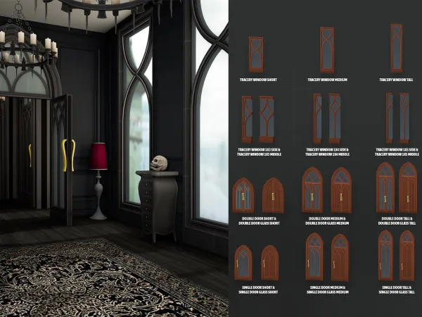 Midnight Manor Windows and Doors