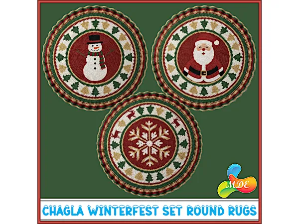 Chagla Winterfest Set-Round Rugs