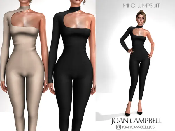 Alpha MINDI JUMPSUIT by thesimsresource - The Sims 4 Custom Content