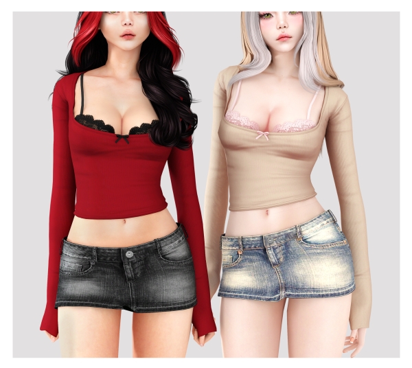 Mix Hot Summer Nights Mini Set by babyetears - The Sims 4 Custom Content