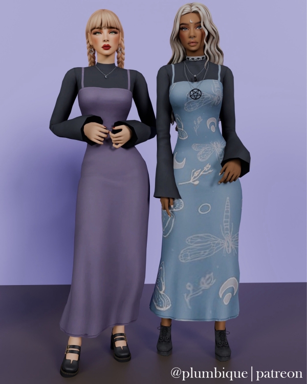 Maxis Match Moonshade Maxi Dress - The Sims 4 Custom Content