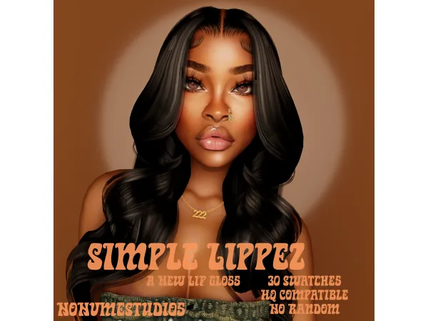 Alpha Simple Lippiez by nonvmestudios - The Sims 4 Custom Content