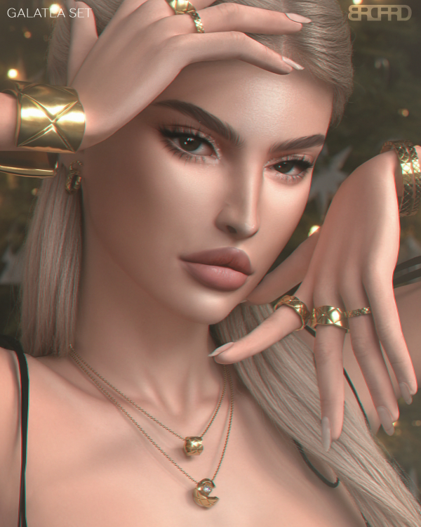 Alpha GALATEA SET by simsfinds - The Sims 4 Custom Content