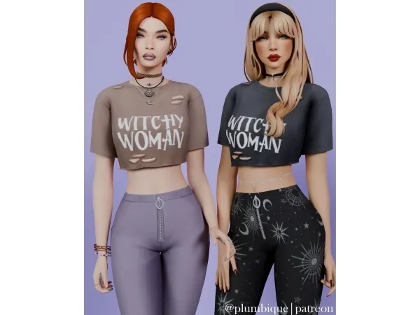 Maxis Match Witchy Woman Tee - The Sims 4 Custom Content