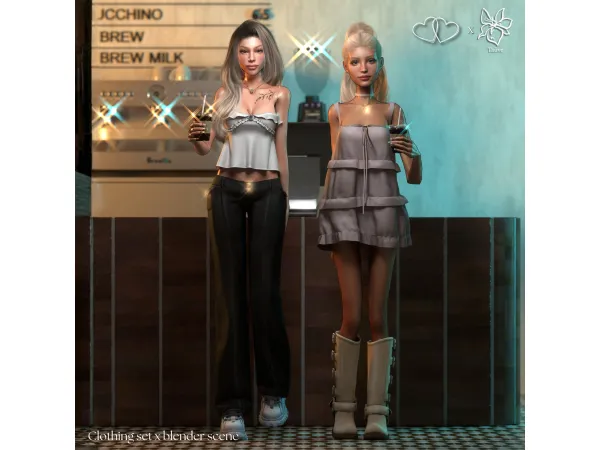 BLOSSOM PRINCESS - CLOTHING SET by tauve