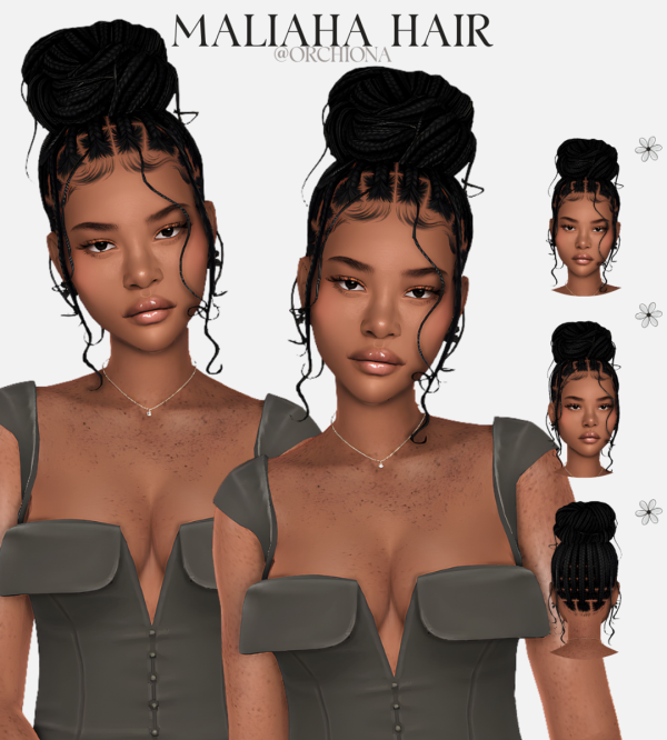 Maxis Match MALIAHA HAIR by simsfinds - The Sims 4 Custom Content