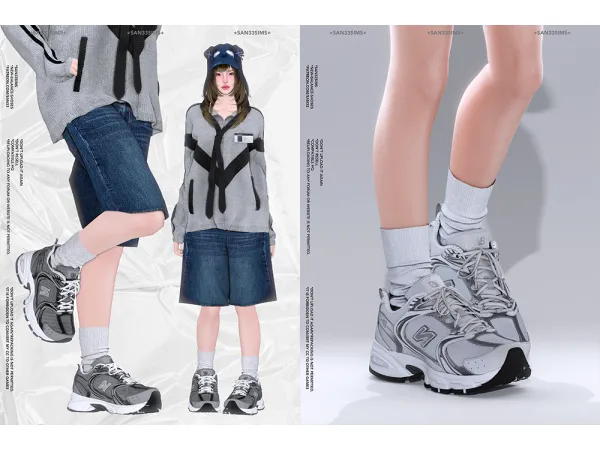 Alpha 333New Balance Shoses by simsfinds - The Sims 4 Custom Content