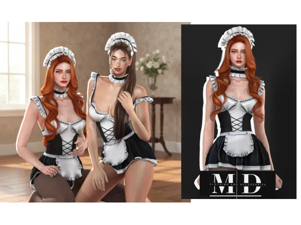 Alpha 🎃🎃 MAID COSPLAY HALLOWEEN 2025.🎃🎃 - The Sims 4 custom content