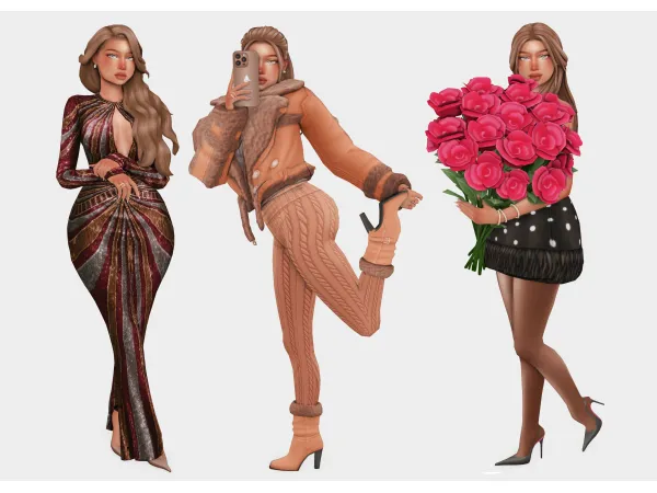 estellas outfits of the week | sims 4 lookbooks by boujeesimss