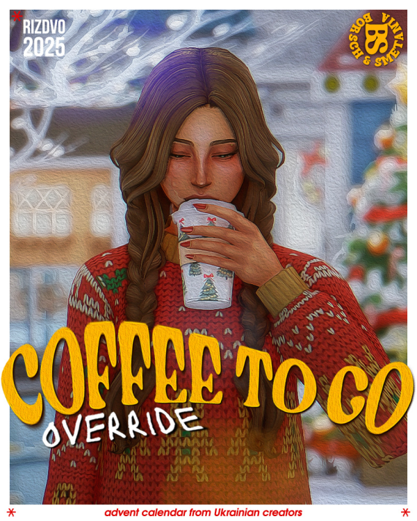 Maxis Match Coffee to Go Override by simsfinds - The Sims 4 Custom Content