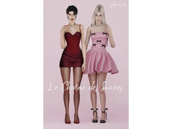 Alpha Le Charme des Soiru00e9es by plazasims - The Sims 4 Custom Content