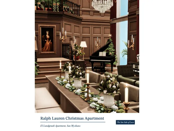 Ralph Lauren Christmas Apartment by TheSimSideofLuca