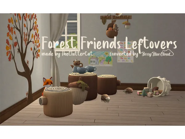 [BerryBlueCloud] Forest Friends - The Sims 2 Custom Content
