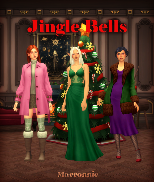 Maxis Match Jingle Bells Set by marronnie - The Sims 4 Custom Content