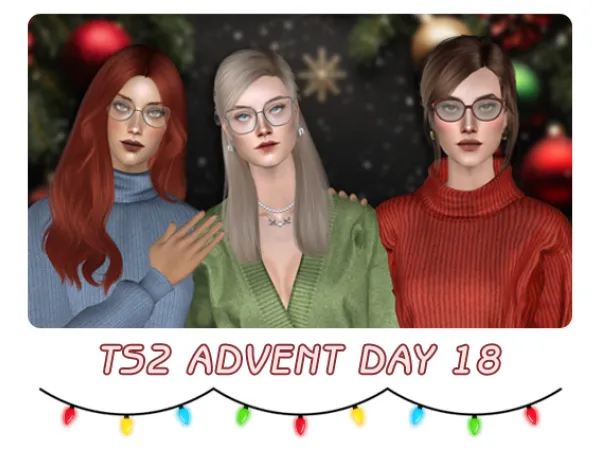 fakebloood 4t2 GiuliettaSims Glasses Set for female - The Sims 2 Custom Content