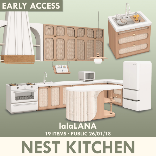 Maxis Match [LANA] Nest Collection (Kitchen PART) by simsfinds - The Sims 4 Custom Content