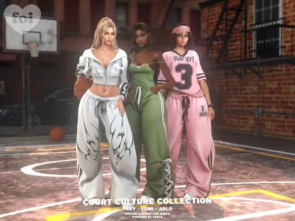 Alpha FOI Yumi Set by bergdorfsims - The Sims 4 Custom Content