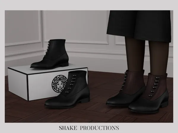 Alpha Victorian Shoes (Kids) by shakeproductions - The Sims 4 Custom Content