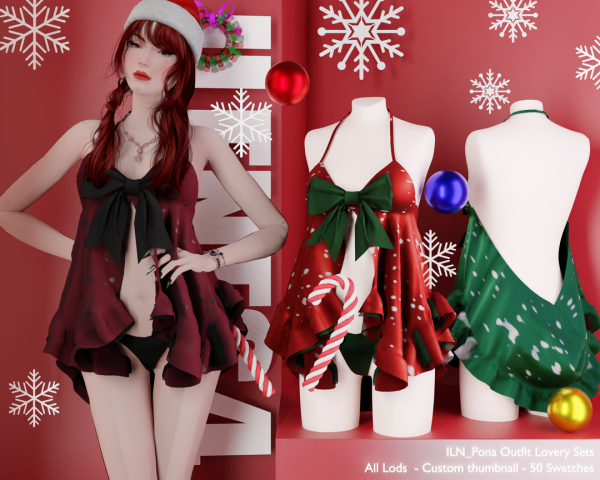 Alpha ILN Pona Set Outfit by ilenes4 - The Sims 4 Custom Content