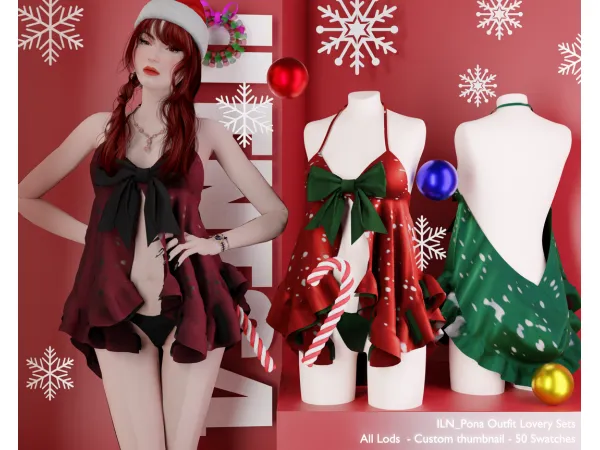 Alpha ILN Pona Set Outfit - The Sims 4 Custom Content